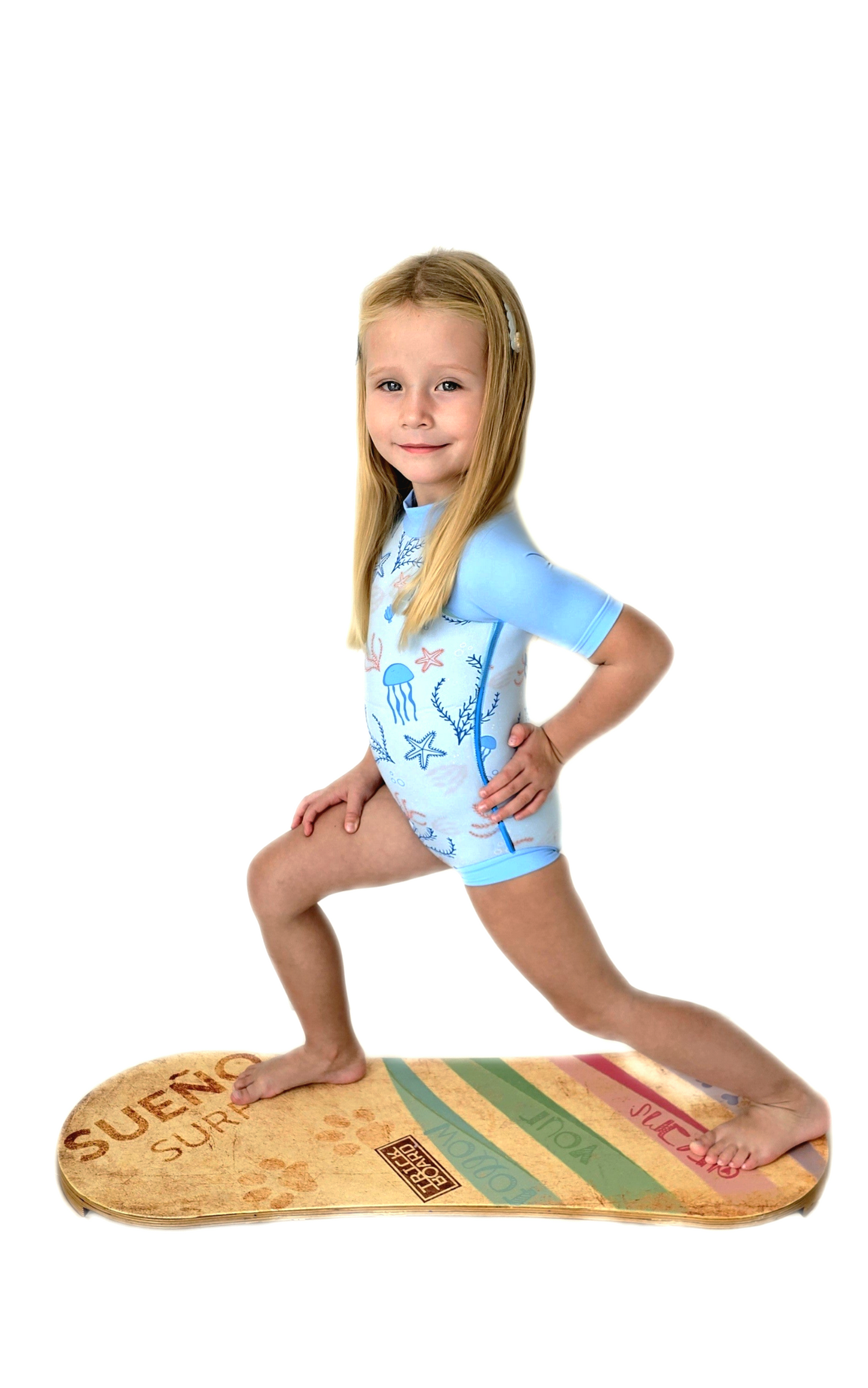 Children's short wetsuit 2 mm Body-Cut Blue