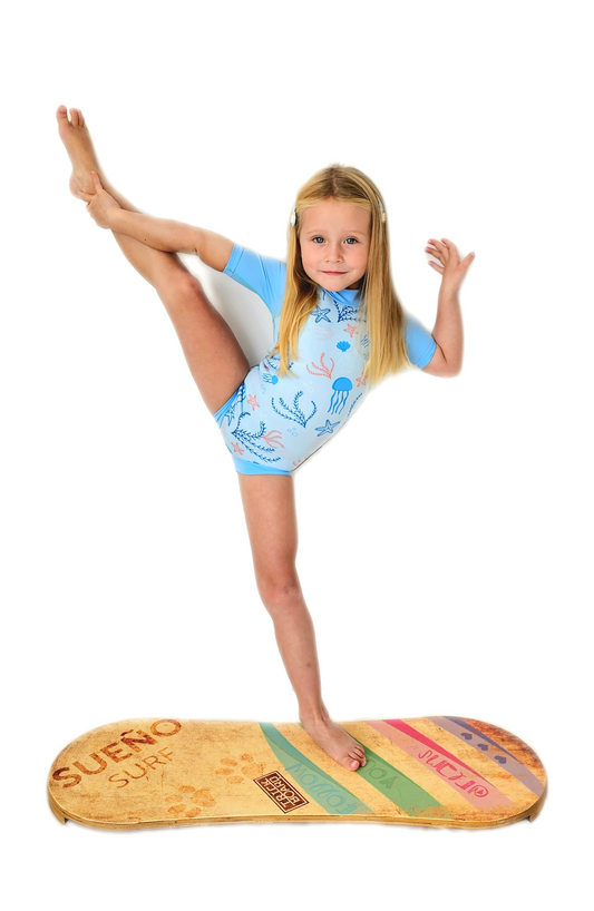 Children's short wetsuit 2 mm Body-Cut Blue