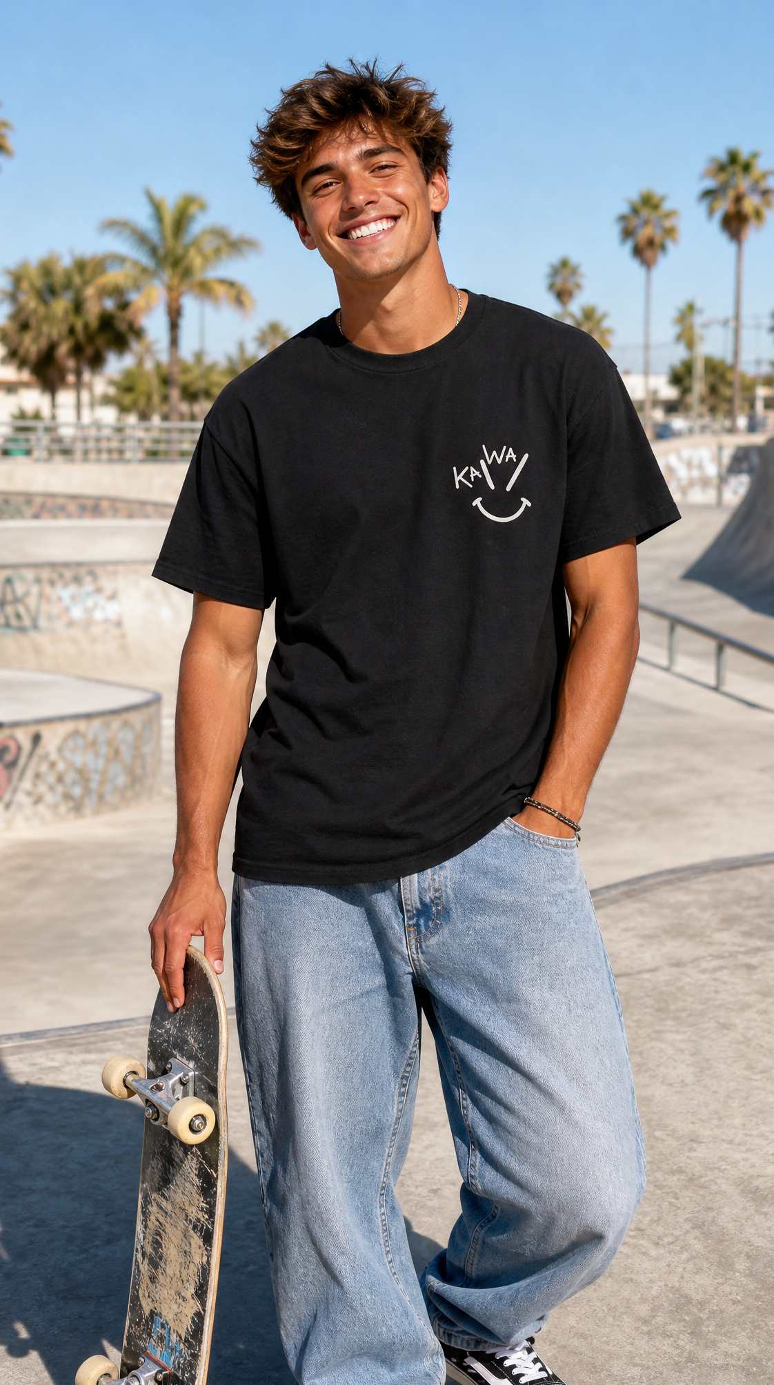 Cotton oversized T-shirt Black
