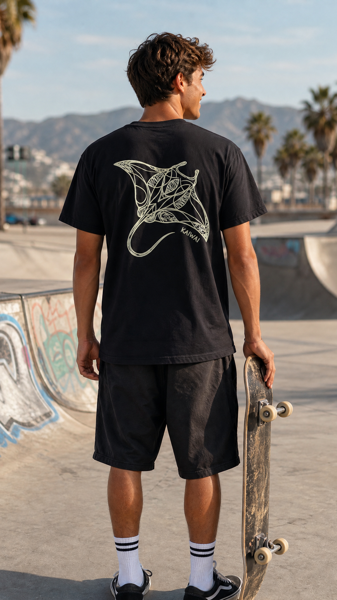 Cotton oversized T-shirt Black