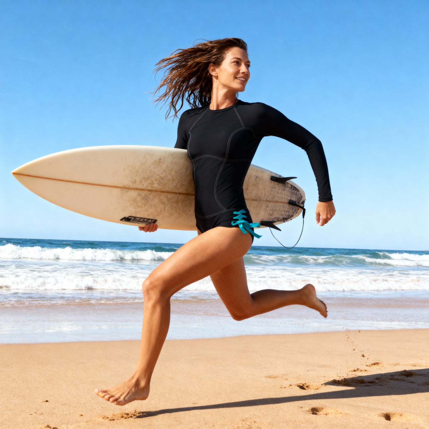 Dámský krátký neopren s dlouhým rukávem 3/2 mm Panty-střih Black