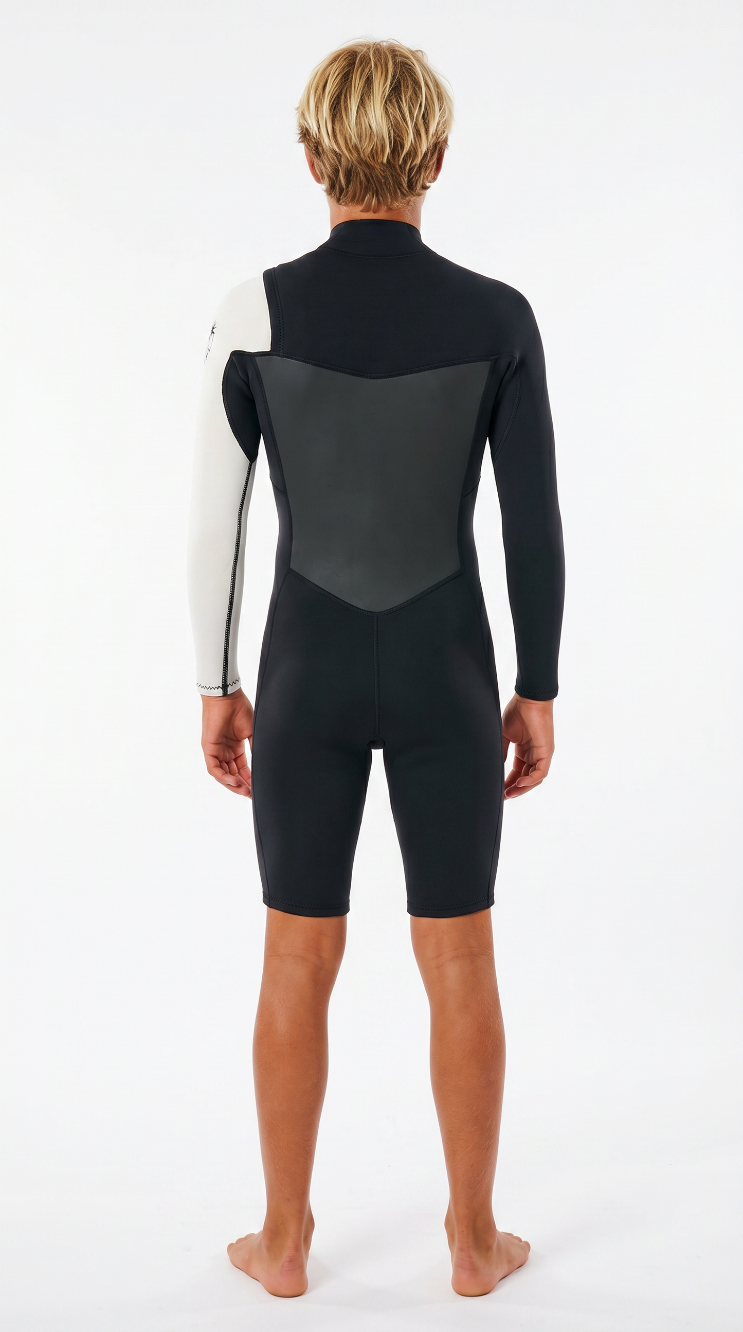 Boys’ long-sleeve shorty wetsuit
