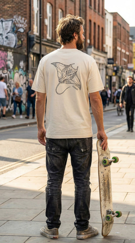 Cotton oversized T-shirt Creamy